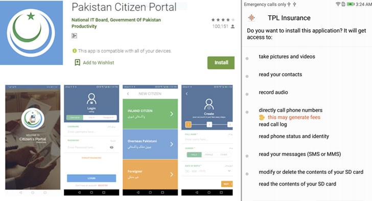 5 ứng dụng Android bị Trojan hoá theo dõi người dùng Pakistan