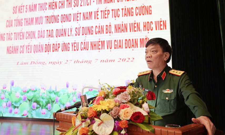 Hội nghị Sơ kết 5 năm thực hiện Chỉ thị số 21 của Tổng Tham mưu trưởng về công tác xây dựng lực lượng Cơ yếu Quân đội