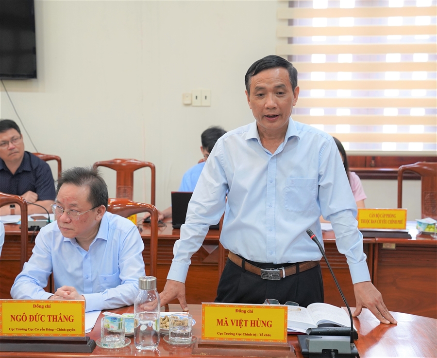 Ban Cơ yếu Chính phủ làm việc với Thành ủy Thành phố Hồ Chí Minh và Tỉnh ủy Tây Ninh, Bà Rịa - Vũng Tàu