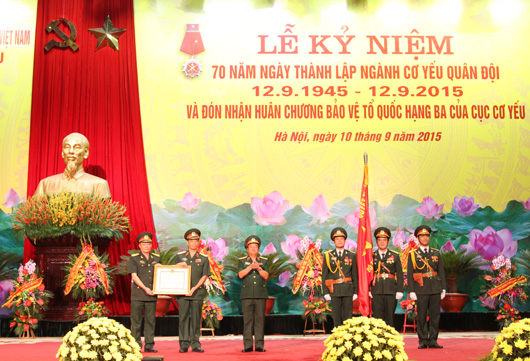 Cơ yếu Quân đội Kỷ niệm 70 năm Ngày thành lập và đón nhận Huân chương Bảo vệ Tổ quốc hạng Ba