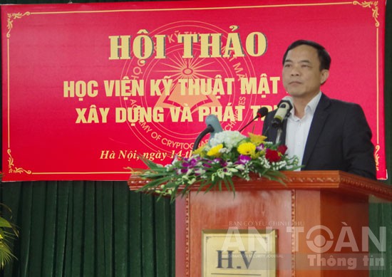 Tiếp tục xây dựng và phát triển Học viện Kỹ thuật mật mã thành cơ sở đào tạo có chất lượng cao về an toàn thông tin