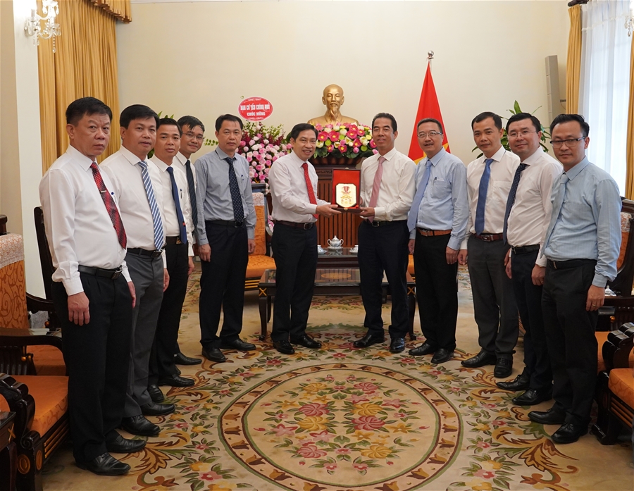 Lãnh đạo Ban Cơ yếu Chính phủ chúc mừng 75 năm ngày truyền thống ngành Ngoại giao Việt Nam