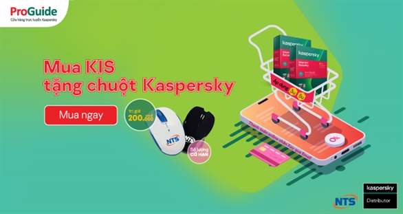 Tặng chuột không dây khi mua Kaspersky Internet Security