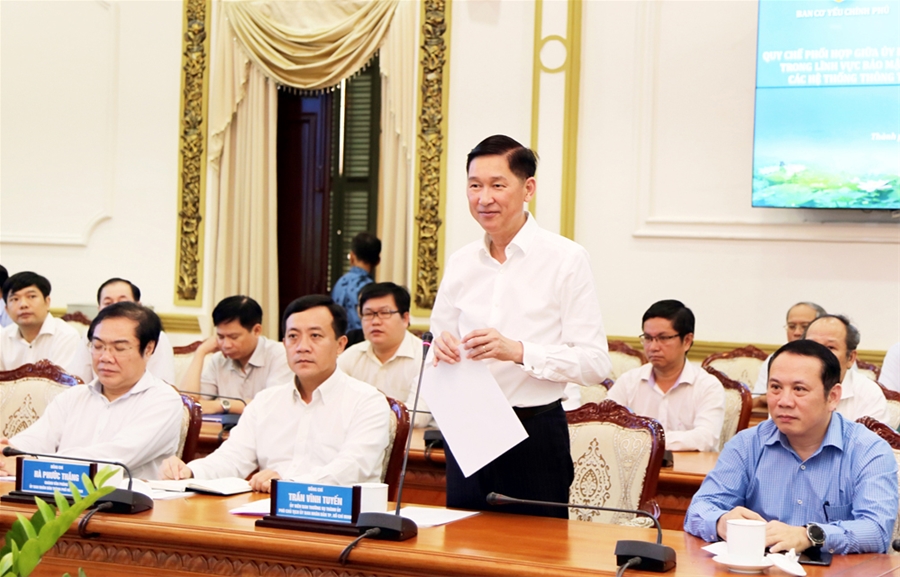 Ban Cơ yếu Chính phủ và UBND Thành phố Hồ Chí Minh ký kết Quy chế phối hợp công tác