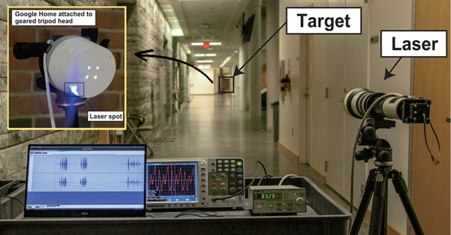 Các thiết bị điều khiển bằng giọng nói có thể bị tấn công bằng ánh sáng laser
