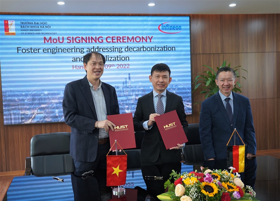Đại học Bách khoa Hà Nội ký kết biên bản ghi nhớ với Infineon Technologies
