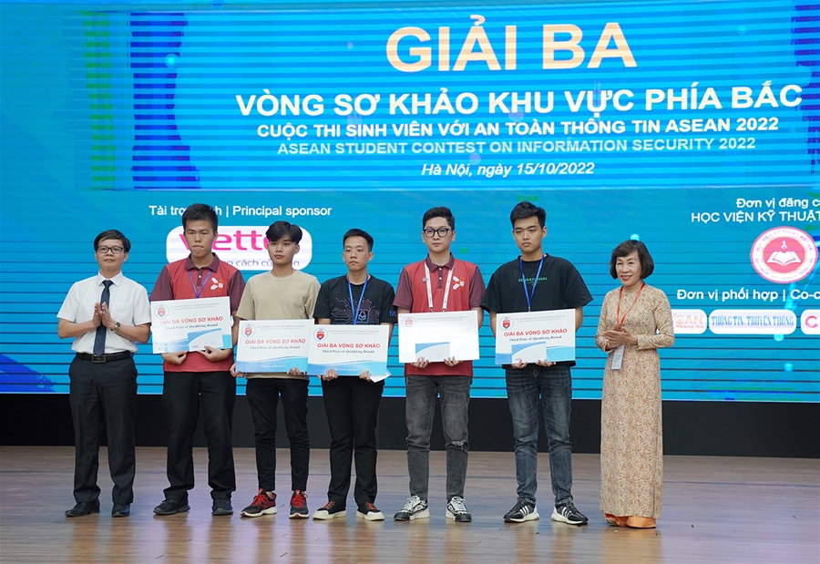 Học viện Kỹ thuật mật mã vô địch vòng Sơ khảo Cuộc thi Sinh viên với An toàn thông tin ASEAN 2022