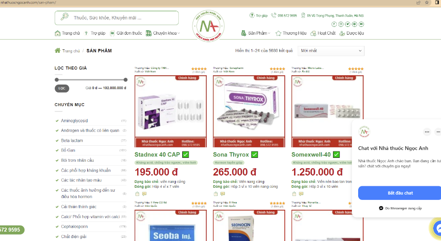 Nhà thuốc Ngọc Anh tăng cường giám sát an ninh mạng - Đạt tiêu chuẩn website tín nhiệm