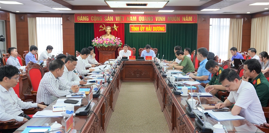 Đoàn công tác của Ban Cơ yếu Chính phủ làm việc với Tỉnh ủy Hải Dương và Hưng Yên về công tác cơ yếu, bảo mật an toàn thông tin