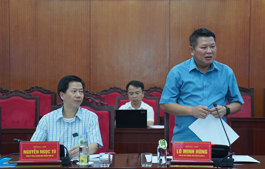 Đoàn công tác Ban Cơ yếu Chính phủ làm việc tại Tỉnh ủy Hòa Bình, Sơn La và Điện Biên về công tác cơ yếu, bảo mật và an toàn thông tin