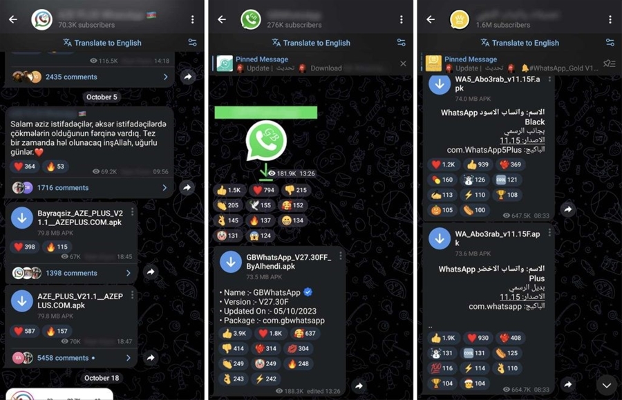 Phân tích chức năng gián điệp trong phiên bản mod WhatsApp tấn công người dùng Ả Rập