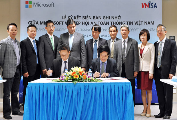 Ký kết thỏa thuận hợp tác giữa VNISA và Microsoft trong lĩnh vực an toàn thông tin tại Việt Nam