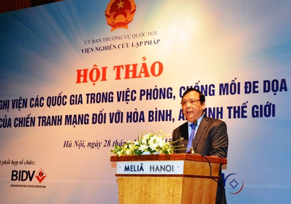 Hội thảo về Nghị quyết của Liên Nghị viện thế giới (IPU - 132) tại Hà Nội về phòng chống chiến tranh mạng toàn cầu