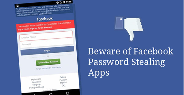 Phát hiện Ứng dụng đánh cắp mật khẩu Facebook trên Android Play Store
