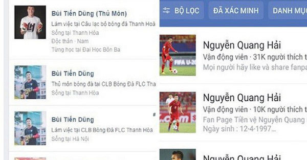 Hơn 27.000 người lộ thông tin do Facebook giả mạo cầu thủ U23 Việt Nam