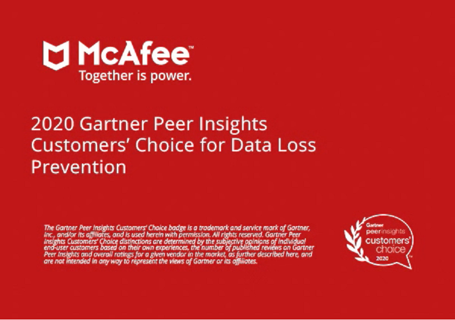 Giải pháp chống thất thoát dữ liệu của McAfee được vinh danh là sự lựa chọn của khách hàng