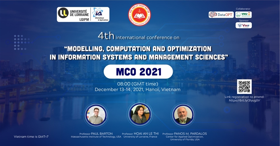 Sắp diễn ra hội thảo khoa học quốc tế Mô hình hóa, tính toán và tối ưu hóa trong hệ thống thông tin - MCO 2021