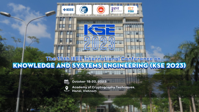 Hội thảo khoa học quốc tế KSE 2023 lần thứ 15 sẽ được tổ chức tại Học viện Kỹ thuật mật mã